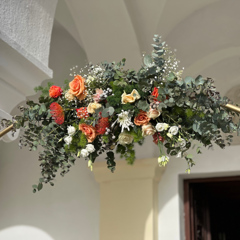 destination wedding in Santorini - wedding decoration