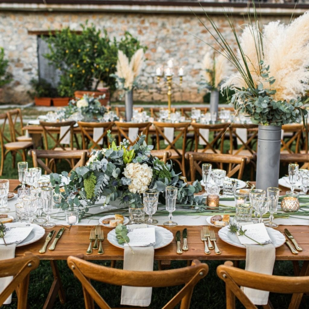 στολισμός γάμου στο κτήμα Ηλίου Πέτρα