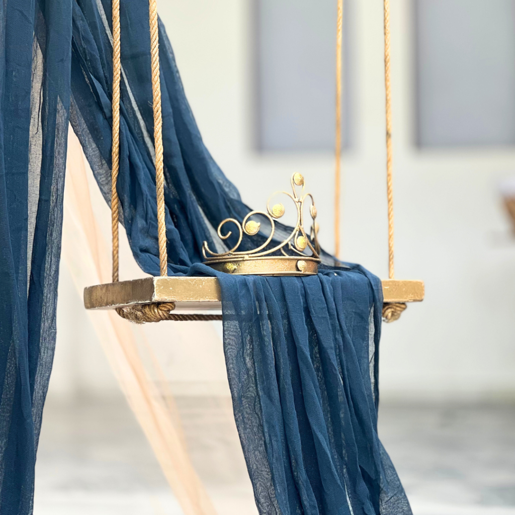 στολισμός βάπτισης για αγόρι άμαξα-κορώνα