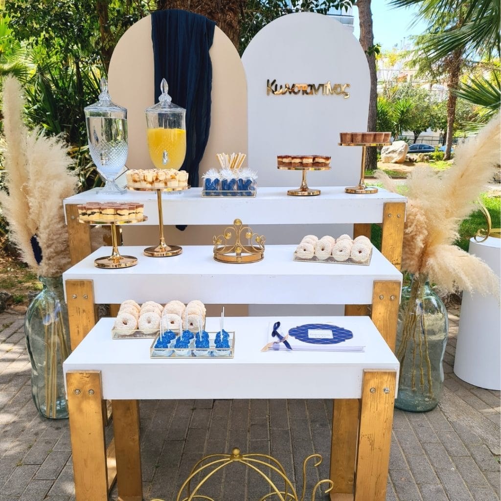 candy bar βάπτισης για αγόρι