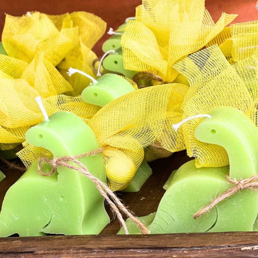 μπομπονιέρες βάπτισης αρωματικά κεριά