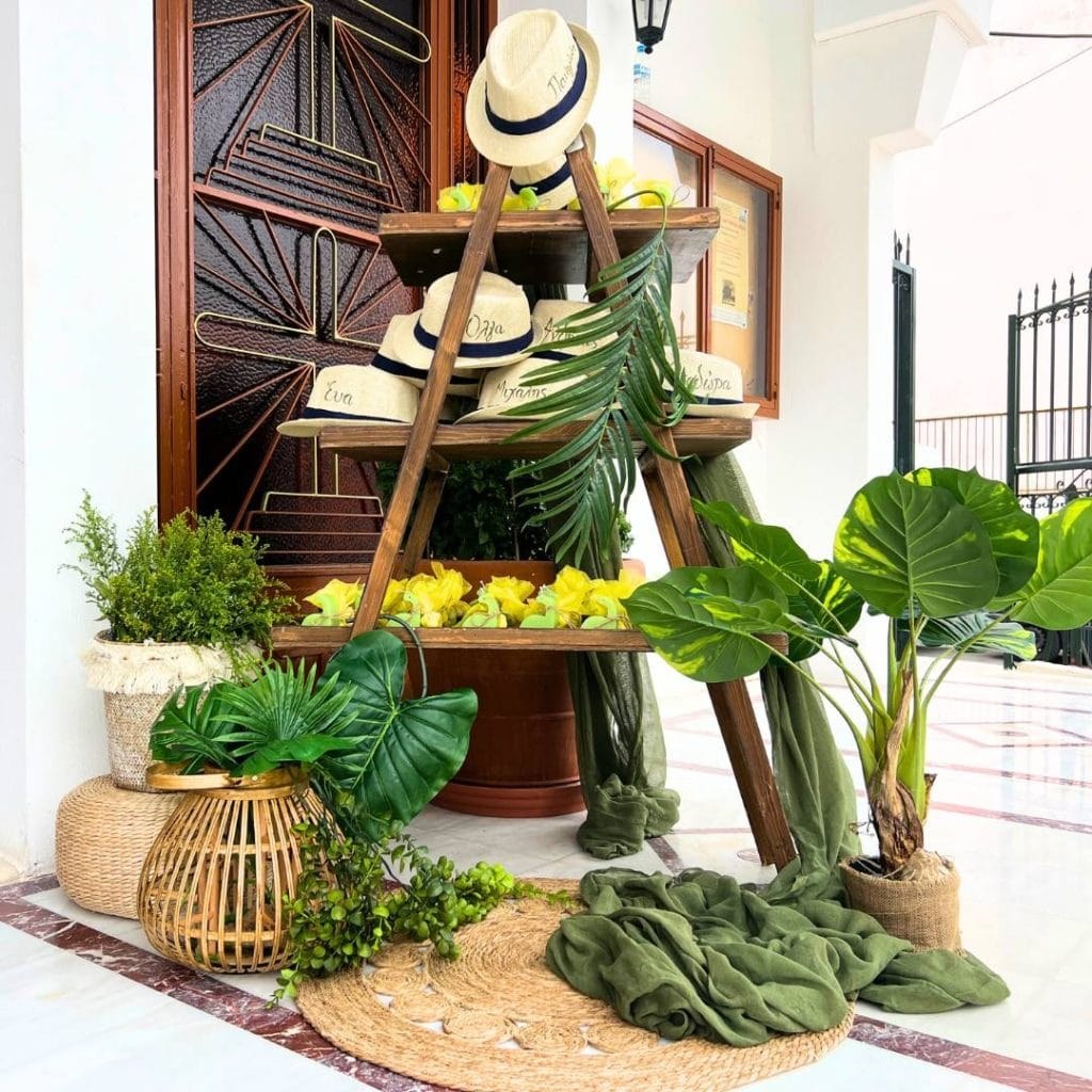 μπομπονιέρες βάπτισης αρωματικά κεριά σε σκαλιέρα