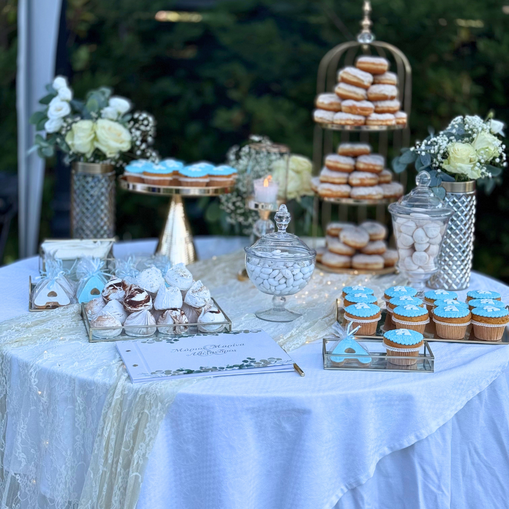 στολισμός δεξίωσης στο κτήμα Amare