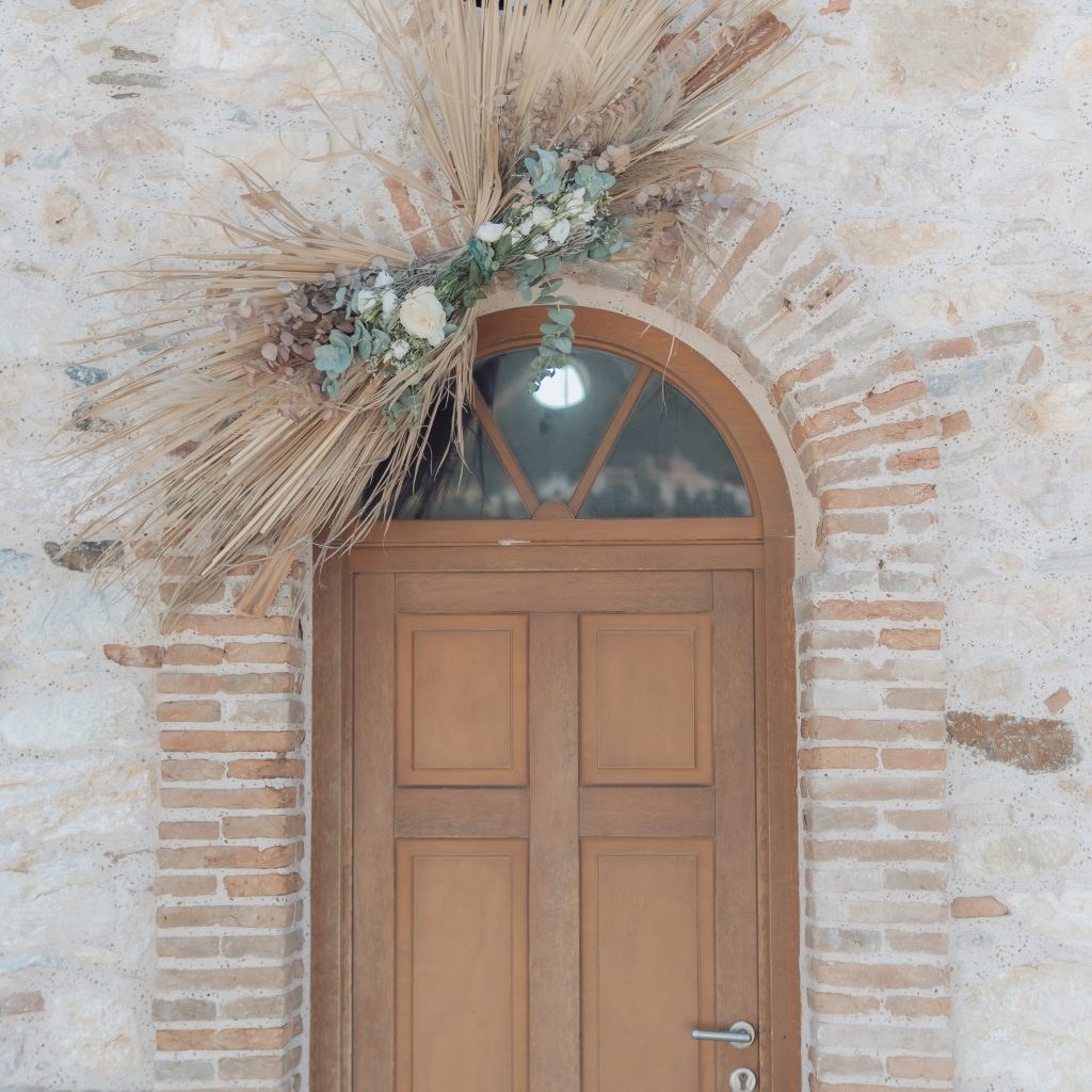 boho στολισμός γάμου