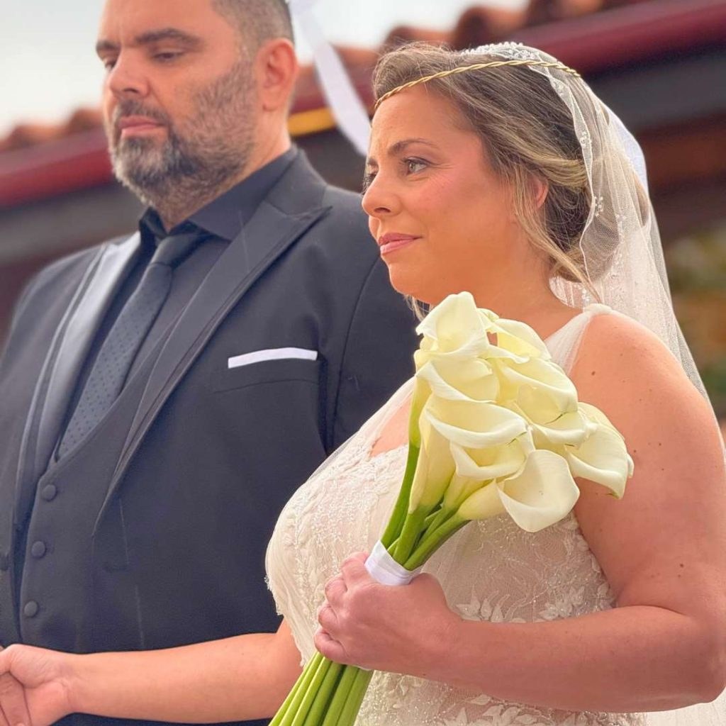 νυφική ανθοδέσμη με κάλλες