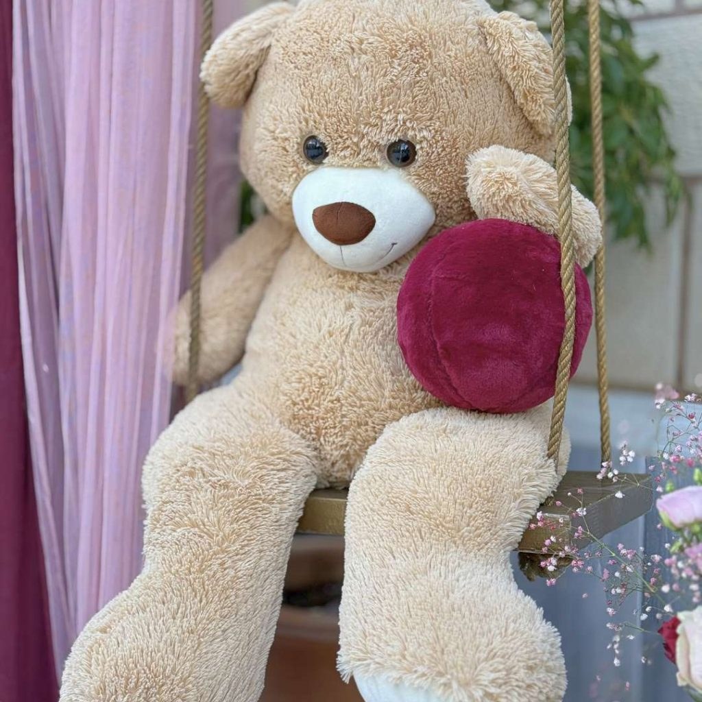 Χριστουγεννιάτικος στολισμός βάπτισης με αρκουδάκι - Η βάπτιση της μικρής Βαλέριας